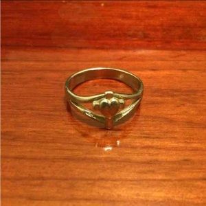 James Avery Ster Heart Cross Ring Size 6.25